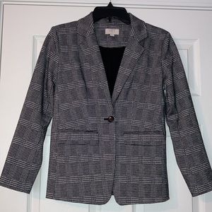 Loft Plaid Blazer Jacket